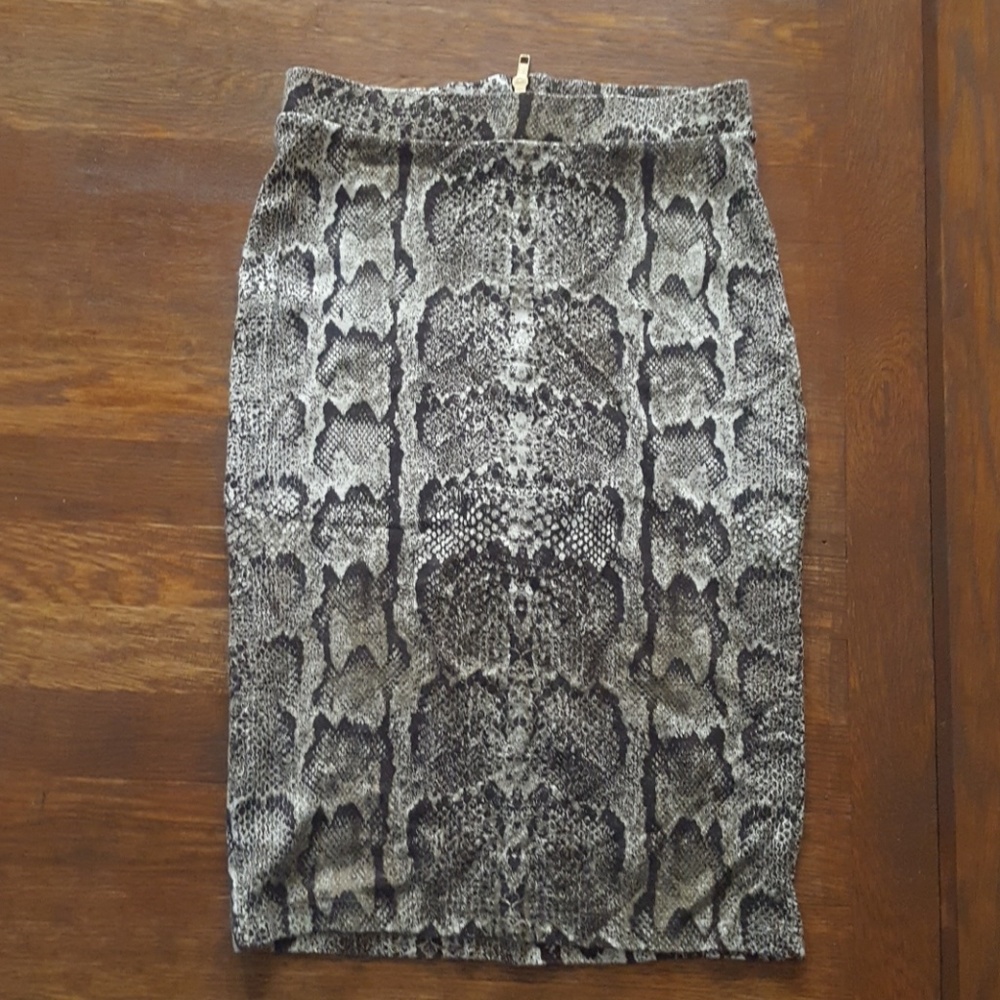 Animal print skirt